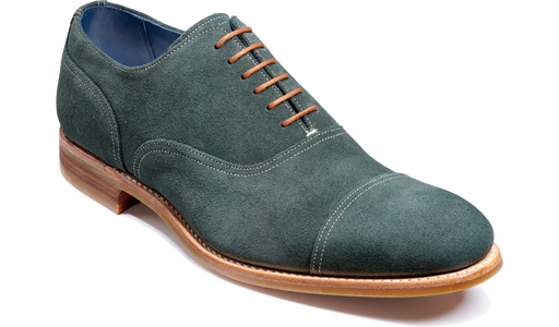 Pullman Bottle Green Suede Barker Shoes UK