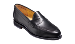 Portsmouth - Black Calf | Mens Penny Loafer | Barker Shoes UK