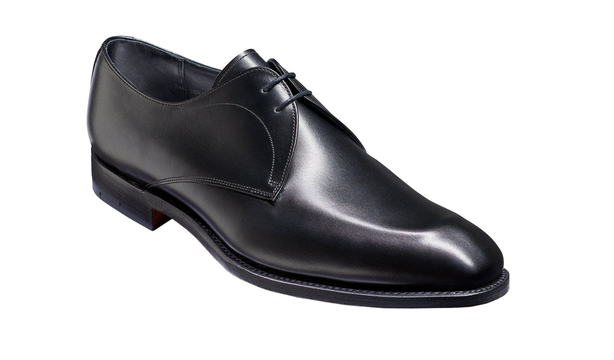 英国William　Barkerの黒い革靴 Purley - Calf Leather Mens Derby Shoe Black | Barker Shoes UK