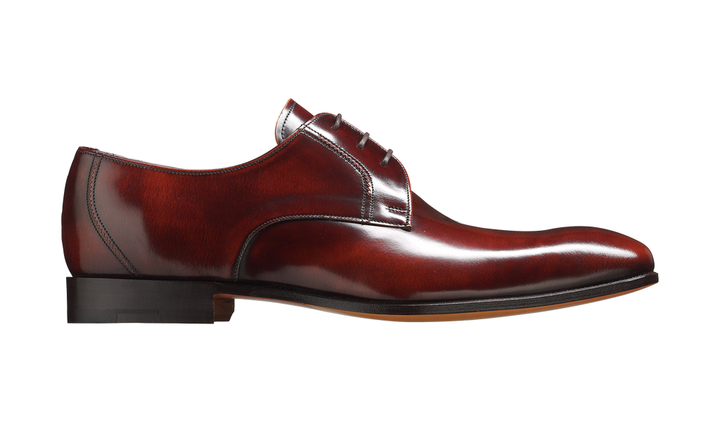 Rutherford - Burgundy Hi-Shine | Mens Derby Shoes | Barker Shoes UK