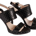 Sandalo 9197 - Nappa Nero Mirror Agento