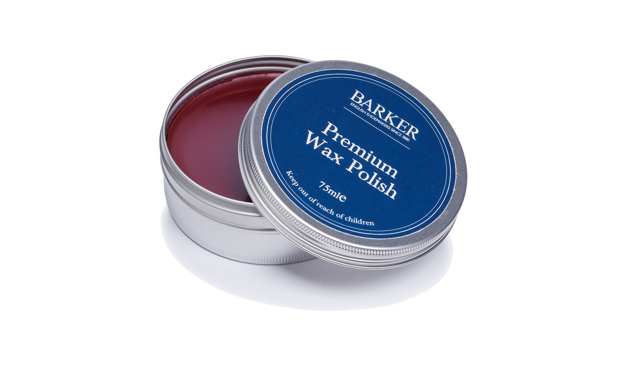 Burgundy top shoe polish