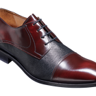 Southwold - Burgundy Hi-Shine / Black Deerskin