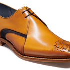 Sullivan - Cedar Hand Painted / Navy Suede