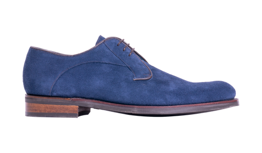 Derby - Navy Suede