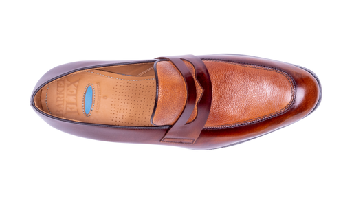 Mens tan leather hot sale loafers uk