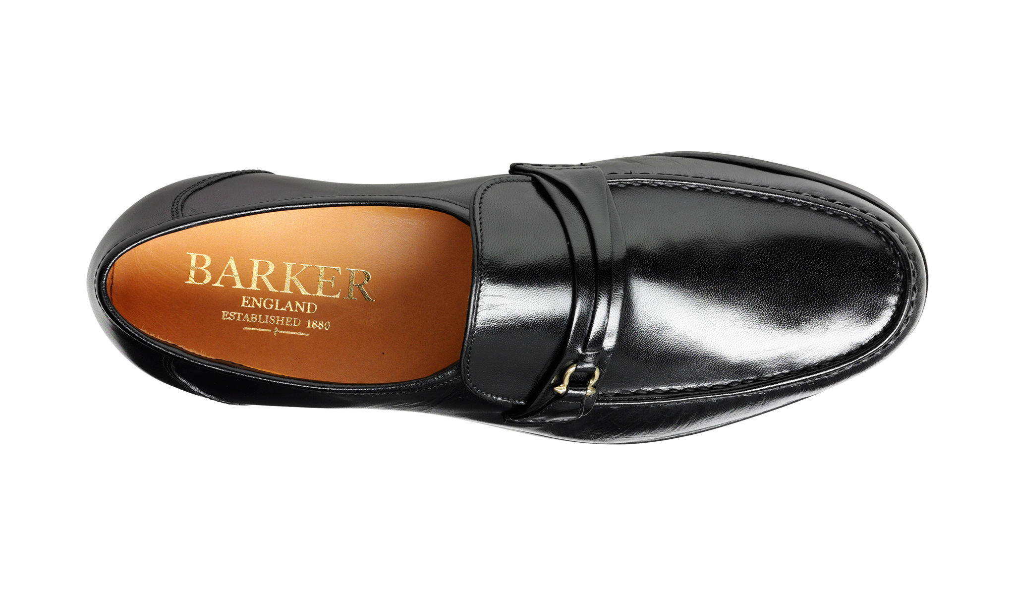 Barker black wolfe loafer shop