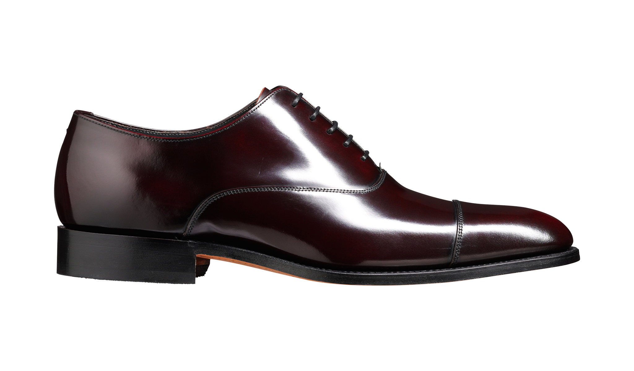 Winsford Burgundy Hi Shine Oxford Leather Shoes Barker Shoes UK
