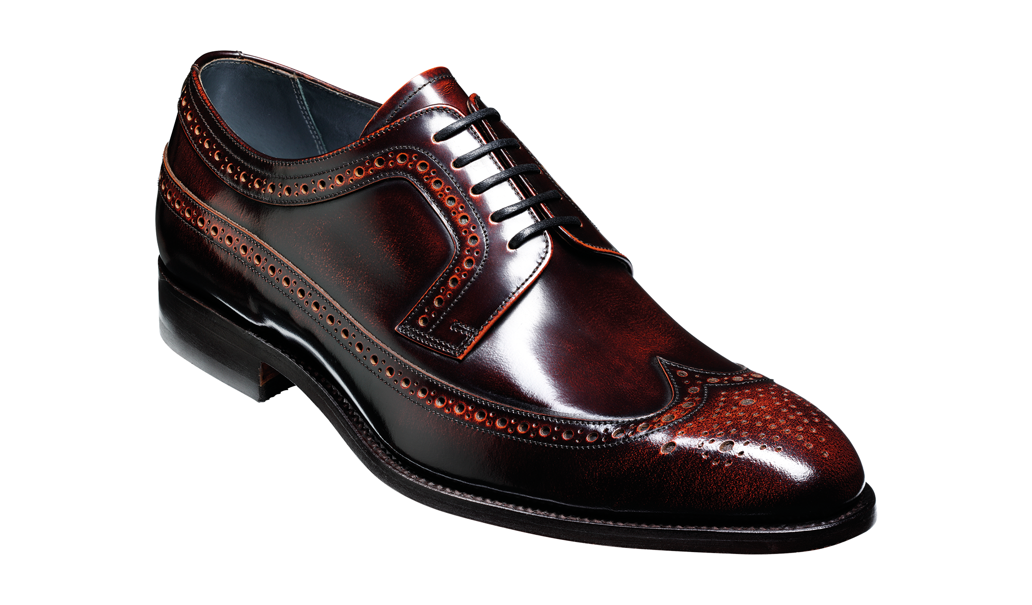 Woodbridge - Brandy Hi-Shine | Mens Derby Shoes | Barker