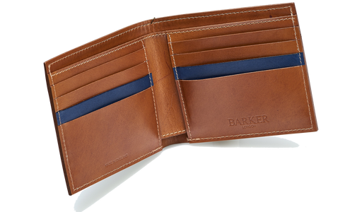 Bifold Wallet One Stripe - Antique Rosewood Calf