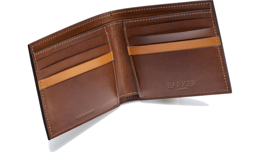 Bifold Wallet One Stripe - Dark Walnut Calf