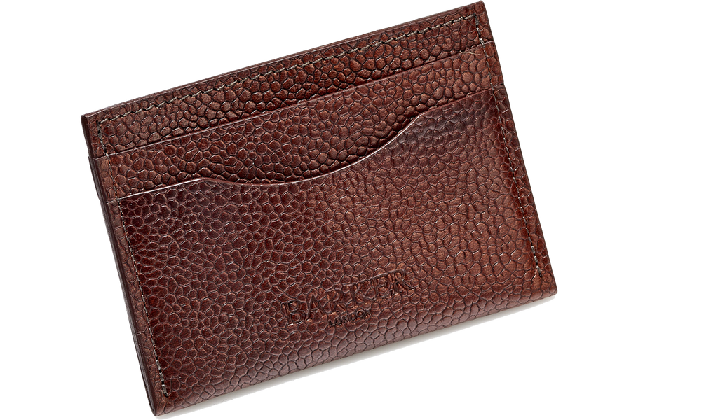 Card Holder Curved - Cherry Grain