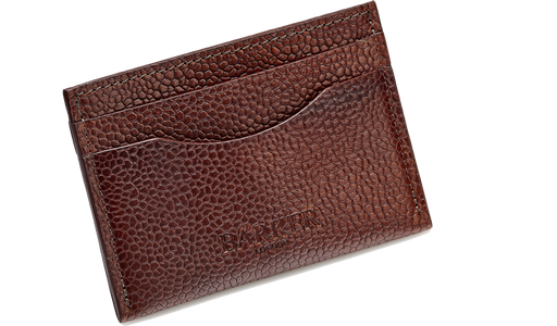 Card Holder Curved - Cherry Grain