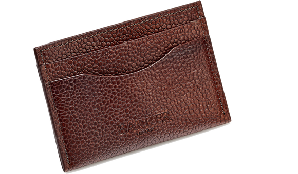 Card Holder Curved - Cherry Grain