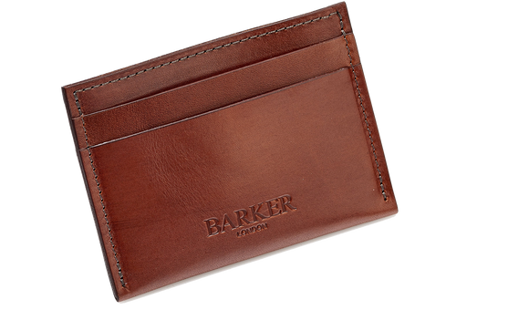 Card Holder Straight - Dark Walnut Calf