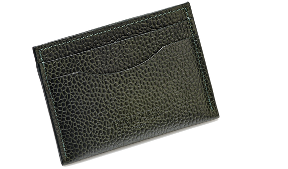 Card Holder Curved - Olive Grain