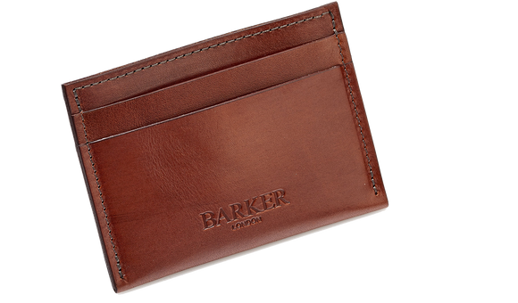 Card Holder Straight - Rosewood Calf