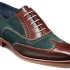 Spencer - Walnut Calf / Green Suede